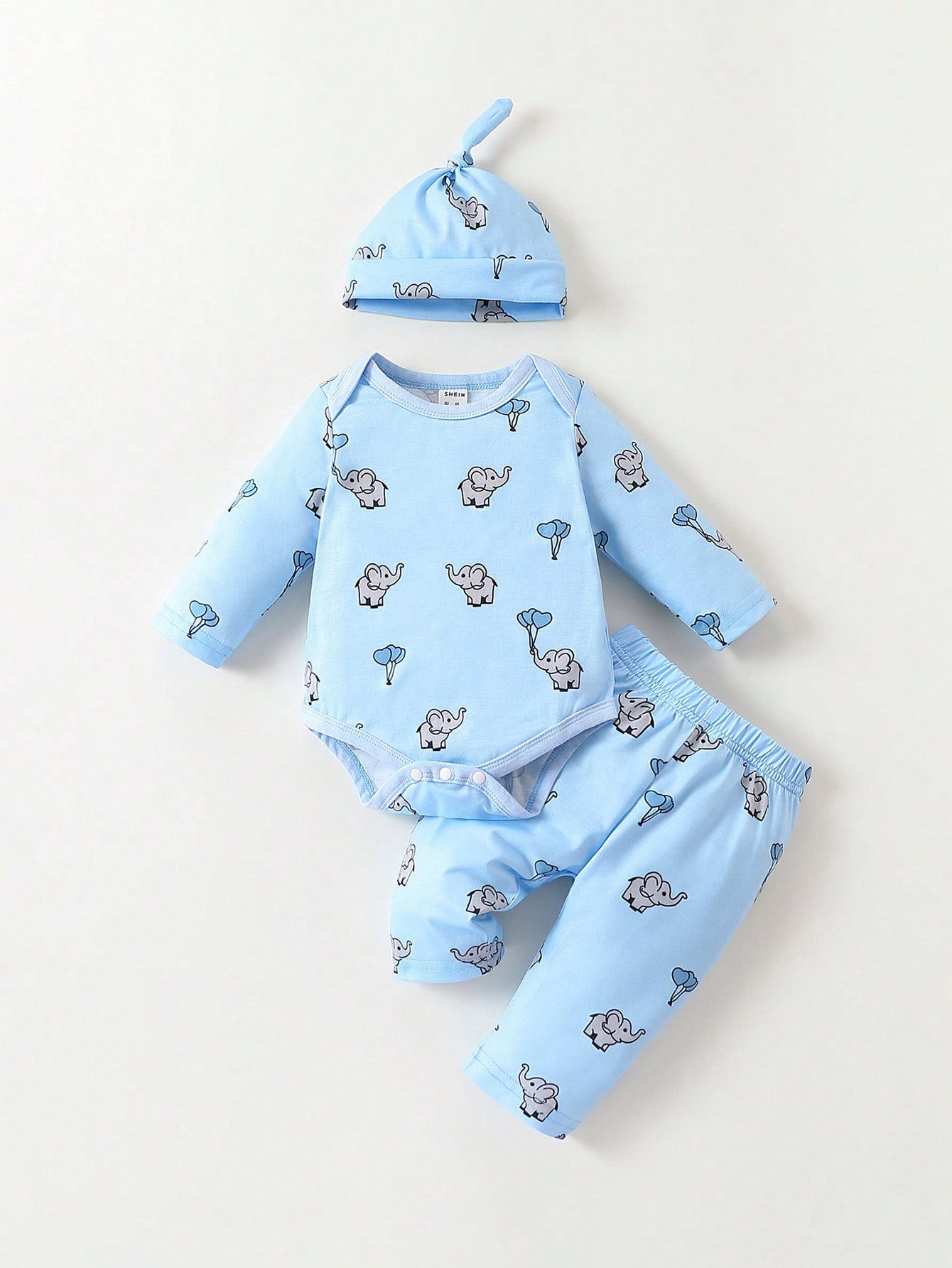 Baby Clothing Elephant - İlkbahar ve sonbaharda yenidoğan bebekler için