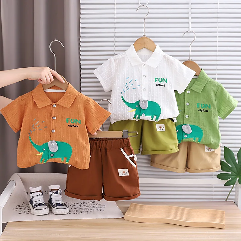 Baby Clothing Elephant - 2026 Yaz Bebek Erkek Çocuk 2