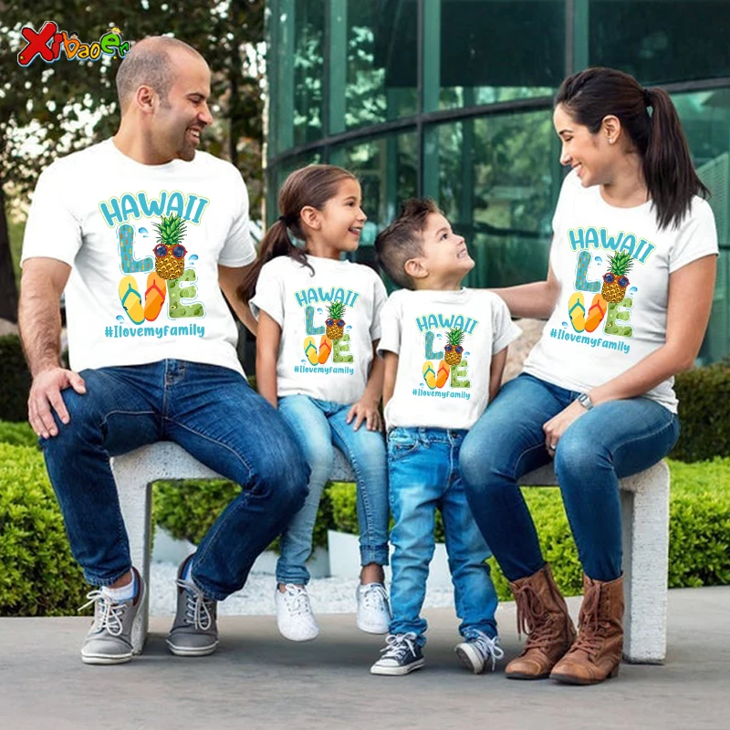 Baby Clothing Hawaii - Hawaii doğum günü gömlek Aile Yaz